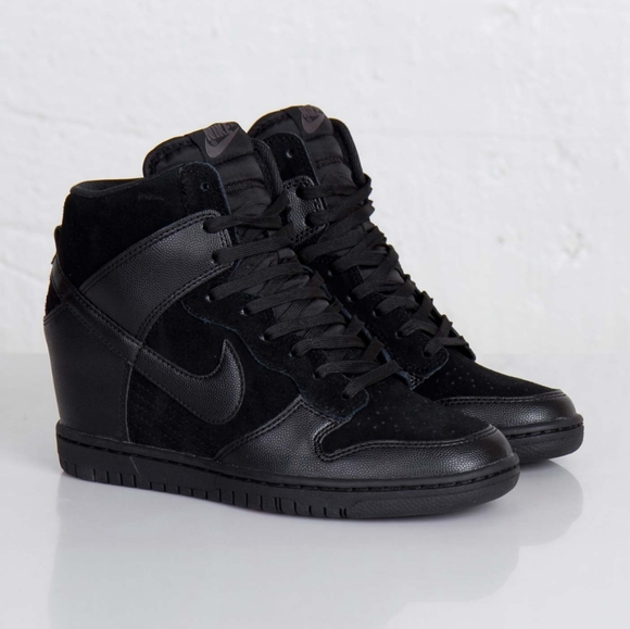 Nike Shoes - Rare Nike sky hi blackout wedge